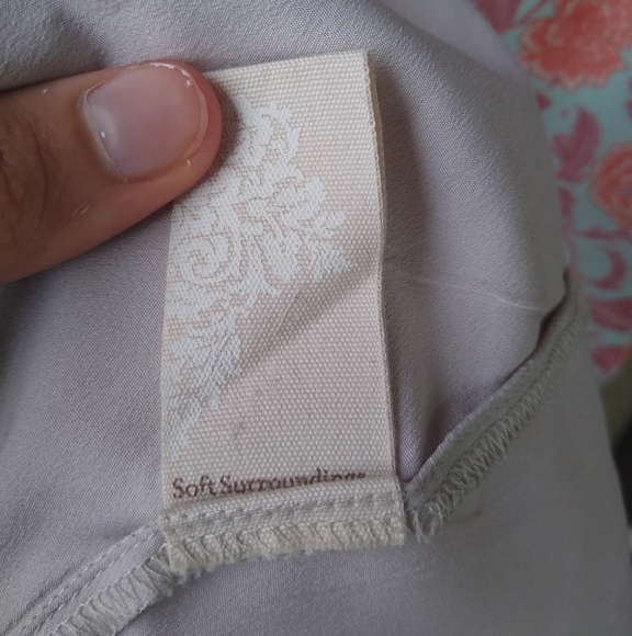 Soft Surroundings Guadalupe Maxi Boho Beach Hawaii Pink Teal Tassle Dres… - Picture 7 of 14